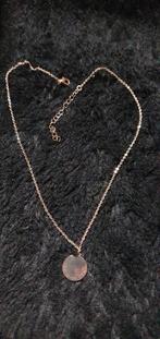 Elegante gouden ketting met hanger, Sieraden, Tassen en Uiterlijk, Verstelbaar, Ophalen of Verzenden, Zo goed als nieuw, Goud