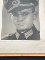 WW2 Heer officier portret foto in lijst, Ophalen of Verzenden, Landmacht, Duitsland, Foto of Poster