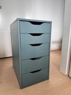Ikea Alex ladekast zeeblauw, Ophalen, Minder dan 50 cm, 5 laden of meer, Zo goed als nieuw