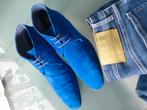 Greve. Suede. Maat 6,5 ( 40,5 ), Blauw, Ophalen of Verzenden, Zo goed als nieuw, Greve