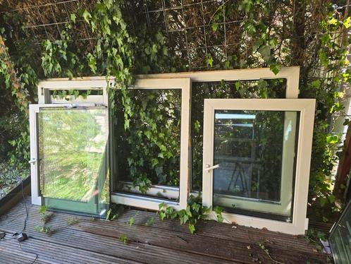 Weru kozijnen groen/wit., Doe-het-zelf en Verbouw, Kozijnen en Schuifpuien, Zo goed als nieuw, Deurkozijn, Hout, 75 tot 150 cm
