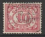 Curacao 1915 56 Cijfer 10c rood, Gest, Ophalen of Verzenden, Gestempeld