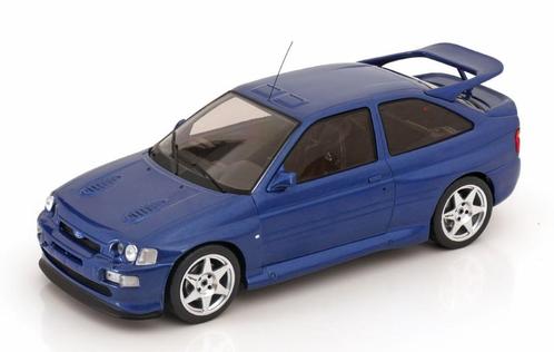IXO 1:18 Ford Escort RS Cosworth 1996 blauw - Ready to Race, Hobby en Vrije tijd, Modelauto's | 1:18, Nieuw, Auto, Overige merken