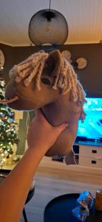 Zelfgemaakte hobbyhorse / stokpaard, Kinderen en Baby's, Speelgoed | Knuffels en Pluche, Ophalen of Verzenden, Gebruikt, Paard