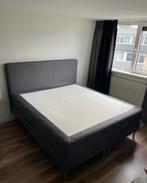 Ikea Dunvik Boxspring grijs 180x200 (kingsize) - Gebruikt, Ophalen, Gebruikt, Tweepersoons, 180 cm
