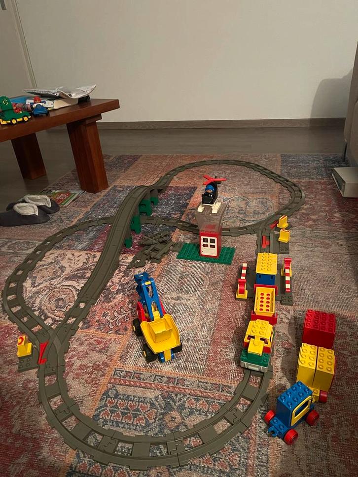 Duplo Treinbaan Set met blokken - 6,5kg totaal, Kinderen en Baby's, Speelgoed | Duplo en Lego, Gebruikt, Duplo, Losse stenen, Ophalen