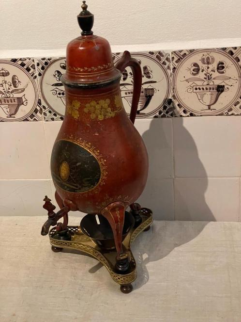 rood gelakte tinnen kraankan, Antiek en Kunst, Antiek | Tin, Ophalen of Verzenden
