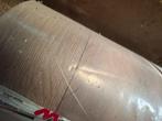Nieuwe rol vinyl restant, Huis en Inrichting, Stoffering | Vloerbedekking, Ophalen, Bruin, Nieuw, Minder dan 10 m²
