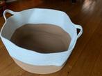 Grote stoffen mand met handvatten, voor speelgoed e.d, Overige materialen, Gebruikt, Mand, Rond