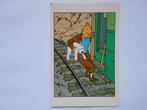 Kuifje met hond Bobbie op de treeplank van een trein Kuifje, Verzamelen, Verzenden, 1980 tot heden, Gelopen, Sterren en Beroemdheden