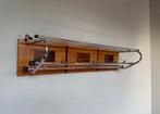 Vintage chromen / teak houten kapstok, Huis en Inrichting, Woonaccessoires | Kapstokken, Wandkapstok, Ophalen of Verzenden, Zo goed als nieuw