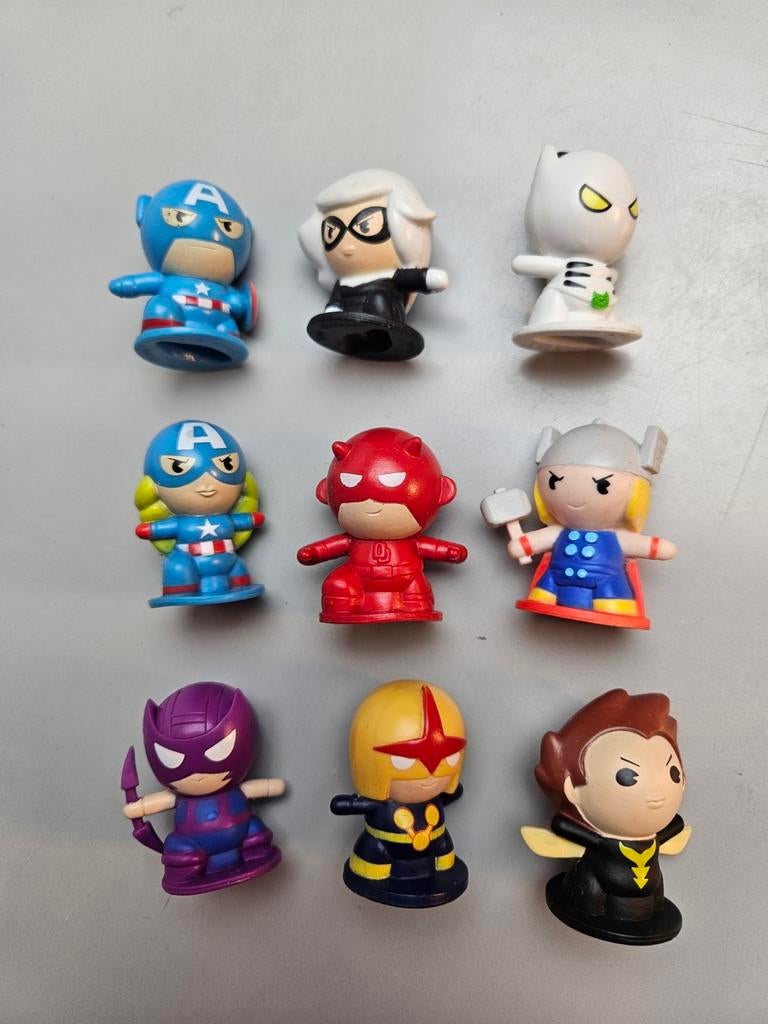 9x Marvel Unga pencil topper, Verzamelen, Ophalen of Verzenden, Gebruikt