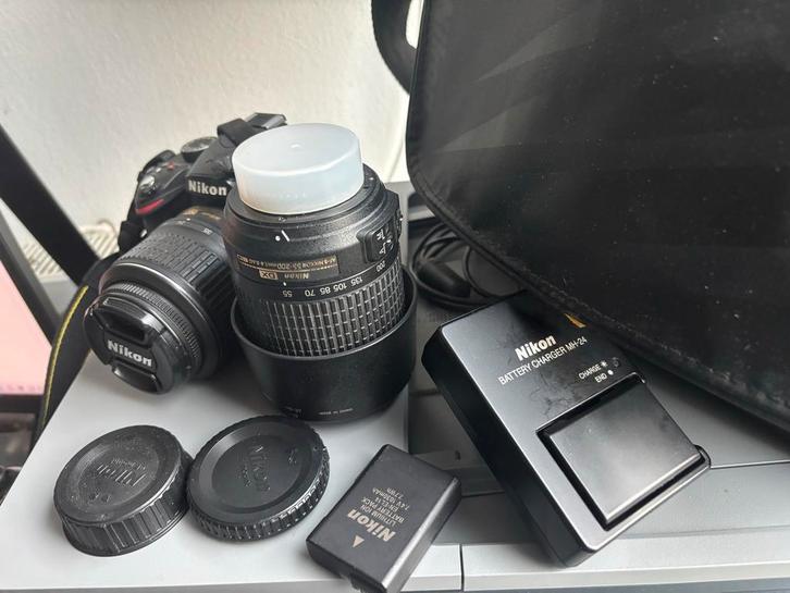 Nikon D3200 Kit met 2 Lenzen, Audio, Tv en Foto, Fotocamera's Digitaal, Gebruikt, Spiegelreflex, Nikon, 4 t/m 7 keer, Ophalen of Verzenden