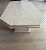 Vintage Travertin Salontafel, Huis en Inrichting, Tafels | Salontafels, Ophalen, Overige materialen, Gebruikt, 100 tot 150 cm