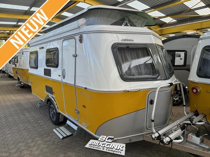 Eriba Touring 542 NUGGET GOLD, Caravans en Kamperen, Caravans, tot en met 3, 750 - 1000 kg, Standaardzit, Eriba, 2 aparte bedden