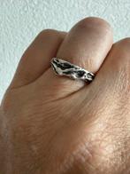 M203/Zilveren GFAB subtiele BRUTALIST ring ZWEDEN 17+, Gebruikt, Verzenden, X, Dame