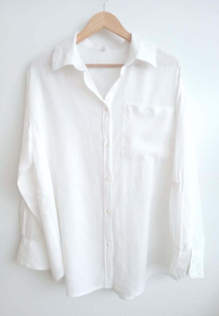 Hema witte linnen blouse, maat M, Kleding | Dames, Blouses en Tunieken, Nieuw, Maat 38/40 (M), Wit, Verzenden