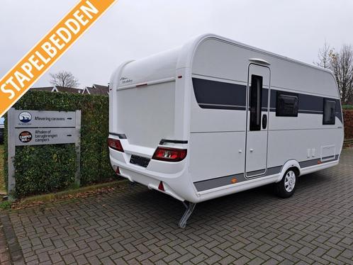 Hobby On Tour 470 KMF met nieuwe dakairco!, Caravans en Kamperen, Caravans, Bedrijf, tot en met 5, Treinzit, Hobby, Dwarsbed, Overige