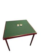 Pelissier kaarttafel France bridgetafel mahonie klaptafel, Ophalen, Gebruikt, Post modern, Vierkant