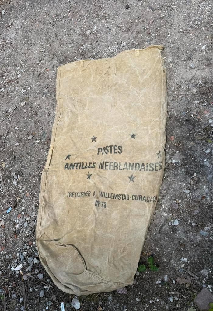 Grote oude postzak - Postes Antilles Neerlandaises, Antiek en Kunst, Curiosa en Brocante, Ophalen of Verzenden