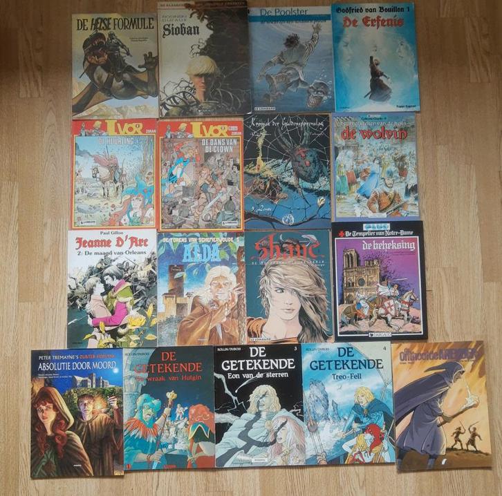 Partij Collectie 17x RIDDER strips MIDDELEEUWEN, Boeken, Stripboeken, Gelezen, Meerdere stripboeken, Ophalen of Verzenden