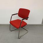 Vergaderstoel kantoorstoel met oranje stof