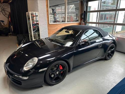 Porsche 911 3.8 Carrera S Cabriolet 2007 Zwart | topstaat, Auto's, Porsche, Particulier, ABS, Airbags, Airconditioning, Alarm