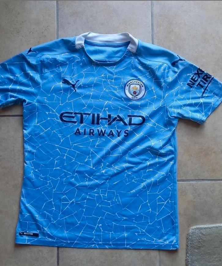 Puma manchester city voetbalshirt medium, Sport en Fitness, Voetbal, Zo goed als nieuw, Shirt, Ophalen of Verzenden