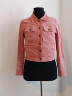 Vintage Silvy Jacket Zalm Roze 100% leer - Maat 36/38, Maat 38/40 (M), Ophalen of Verzenden, Zo goed als nieuw, Jasje