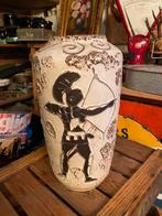 Vintage vaas West Germany met boogschutter, Ophalen of Verzenden