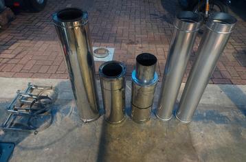 RVS rookgasafvoer 150/200mm (Dubbelwandig geïsoleerd) beschikbaar voor biedingen