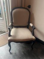 Antieke Stoel - Zwart/Beige, Huis en Inrichting, Stoelen, Ophalen, Gebruikt, Zwart, Eén