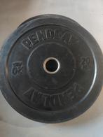 Pendplay zwarte bumperplates 20KG, Halterschijven, Benen, -, Ophalen of Verzenden