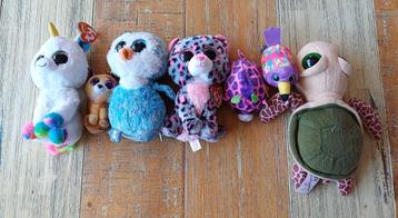 Diverse knuffels, merk Ty, behalve de schilpad beschikbaar voor biedingen