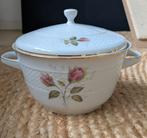 Hutschenreuther porseleinen serveerschaal met deksel rozen, Ophalen of Verzenden, Overige stijlen, Porselein, Schaal of Schalen