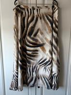 Rok Lilytime, donkerblauw & zand print, maat 46, Blauw, Maat 46/48 (XL) of groter, Ophalen of Verzenden, Zo goed als nieuw