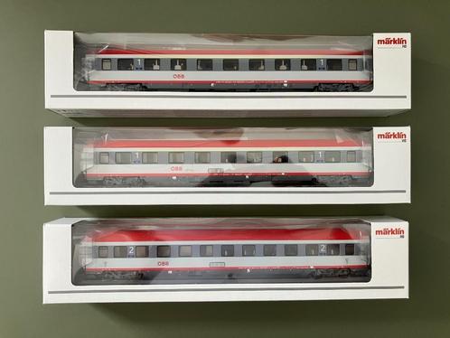 Märklin H0 / 42731 (2) & 42743 (1) Eurofirma (OBB) + Xtra's, Hobby en Vrije tijd, Modeltreinen | H0, Gebruikt, Treinset, Wisselstroom