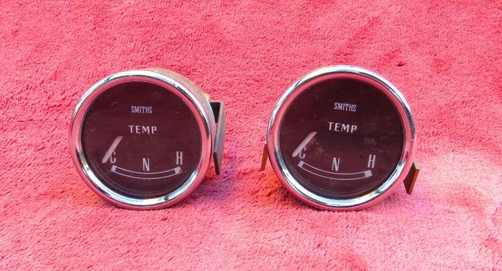 2 Smiths koelwater thermometers, Auto-onderdelen, Dashboard en Schakelaars, Mini, Oldtimer onderdelen, Austin, Gebruikt, Ophalen of Verzenden