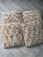 4x dot kussen 45x45 cm - zand tinten - Kwantum, Huis en Inrichting, Woonaccessoires | Kussens, Ophalen, Nieuw, Beige, Vierkant
