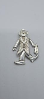 Zilveren Clown Hanger 925, Gebruikt, Minder dan 4 cm, Ophalen of Verzenden, Zilver