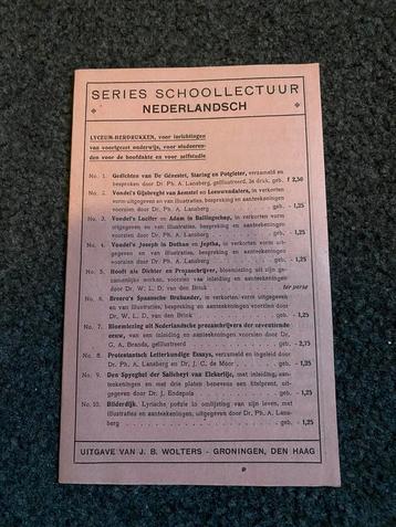 Series schoollectuur wo2 beschikbaar voor biedingen