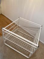 Witte metalen draadmand ladekast, Ophalen, Zo goed als nieuw