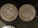 Twee gebaksbordjes (Petrus Regout), Ophalen of Verzenden, Zo goed als nieuw, Bord(en), Effen