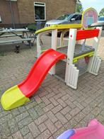 Speelhuisje met glijbaan en basketbal, Kinderen en Baby's, Speelgoed | Buiten | Speeltoestellen, Ophalen, Gebruikt, Overige typen