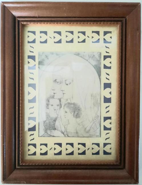 Prent litho van Jan Toorop.1927,de gezegendsten, Antiek en Kunst, Kunst | Litho's en Zeefdrukken, Ophalen of Verzenden