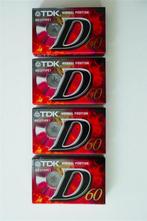 4 TDK SA 60 audio cassettes nieuw in originele verpakking, 2 t/m 25 bandjes, Overige genres, Ophalen of Verzenden, Onbespeeld