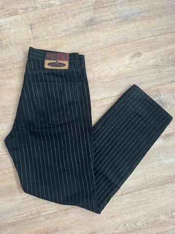 Vintage striped denim jeans beschikbaar voor biedingen