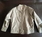 Vintage Grijze Leren Jas, Ophalen of Verzenden, Gedragen, Maat 38/40 (M), Grijs