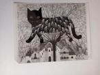 Galerie foto Patricia Barton Cat in a Mimosas Tree, Antiek en Kunst, Kunst | Tekeningen en Foto's, Ophalen of Verzenden