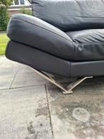 Natuzzi releve, leren zwarte bank Natuzzi., Huis en Inrichting, Ophalen, Zo goed als nieuw, Leer